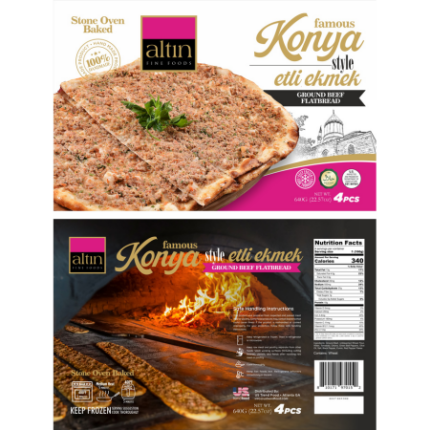 ALTIN KONYA ETLI EKMEK ( GROUND BEEF FLAT BREAD )
